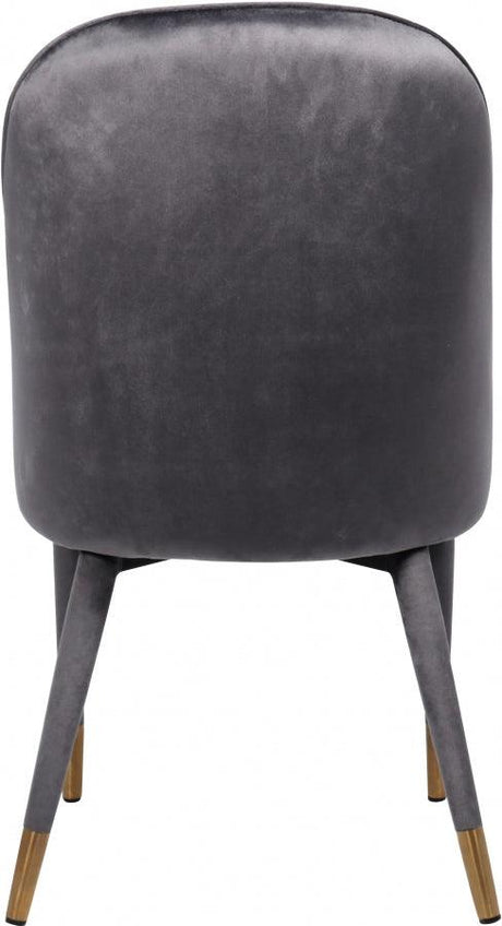 Meridian Furniture - Belle Velvet Dining Chair Set Of 2 In Grey - 811Grey-C