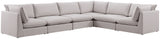 Mackenzie - Modular Sectional 6 Piece - Beige - Modern & Contemporary - Home Elegance USA