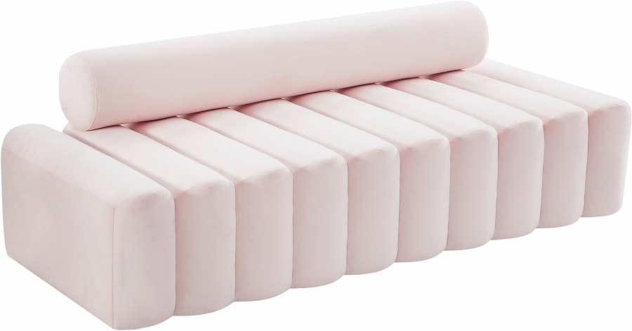 Meridian Furniture - Melody Velvet Sofa In Pink - 647Pink-S