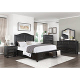 Homelegance - Herman Night Stand In Charcoal Brown - 1420-4