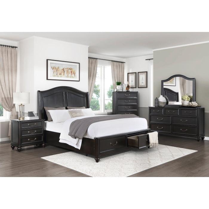 Homelegance - Herman 6 Piece Queen Bedroom Set In Charcoal Brown - 1420-1*6