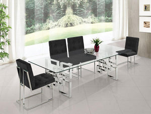 Meridian Furniture - Alexis Dining Table In Chrome - 731-T