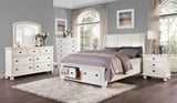 Homelegance - Laurelin 5 Piece Eastern King Platform With Storage Bedroom Set In White - 1714Kw-1Ek-5Set