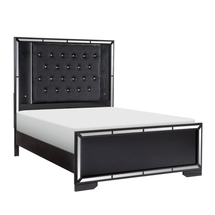 Aveline Eastern King Bed In Black 1428Bkk - 1Ek* | Homelegance | Home Elegance USA