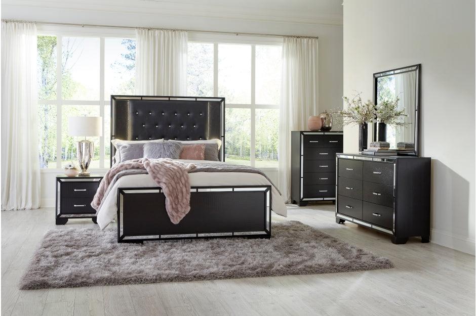 Aveline 6 Piece Eastern King Bedroom Set In Black 1428Bkk - 1Ek*6 | Homelegance | Home Elegance USA