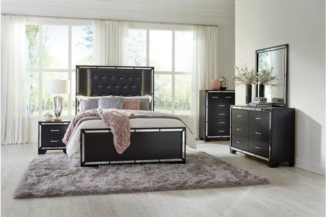 Aveline 5 Piece Eastern King Bedroom Set In Black 1428Bkk - 1Ek*5 | Homelegance | Home Elegance USA