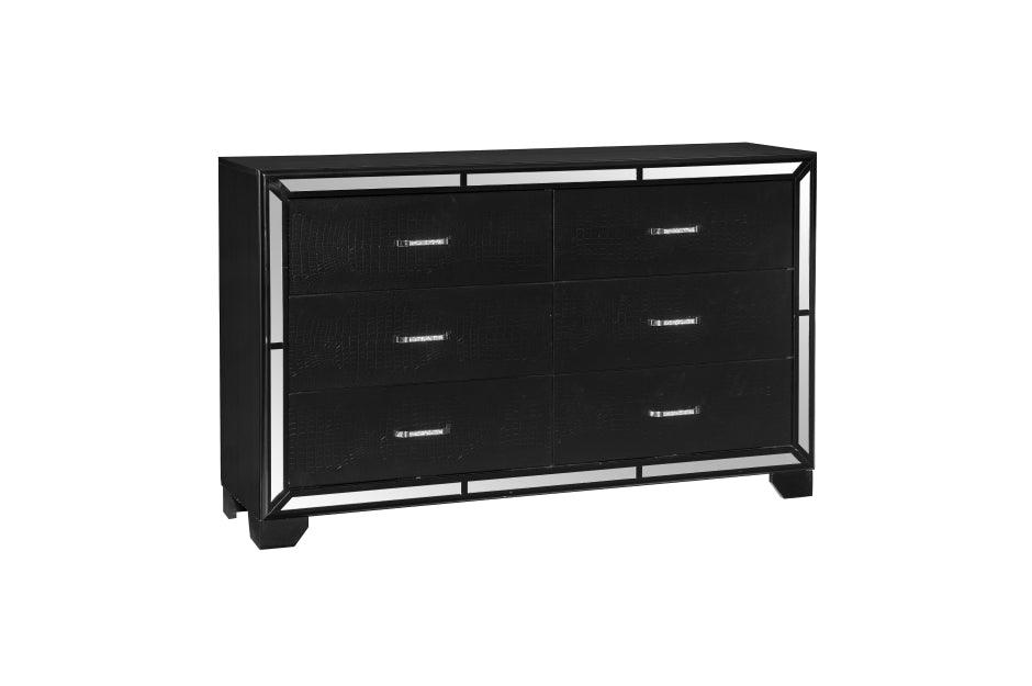 Aveline 6 Piece Eastern King Bedroom Set In Black 1428Bkk - 1Ek*6 | Homelegance | Home Elegance USA