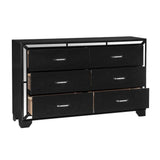 Aveline 4 Piece Queen Bedroom Set In Black 1428Bk - 1*4 | Homelegance | Home Elegance USA