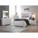 Aveline Night Stand In Silver 1428Sv - 4 | Homelegance | Home Elegance USA