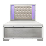 Aveline Eastern King Bed In Silver 1428Svk - 1Ek* | Homelegance | Home Elegance USA