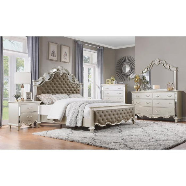 Homelegance - Ever 6 Piece Queen Bedroom Set In Champagne - 1429-1*6