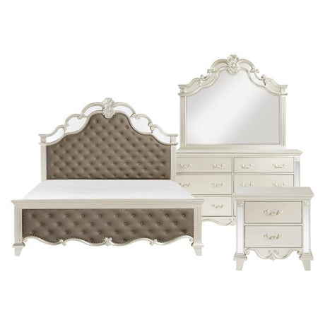 Homelegance - Ever 4 Piece Queen Bedroom Set In Champagne - 1429-1*4
