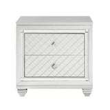 Homelegance - Leesa Night Stand In Silver - 1430-4
