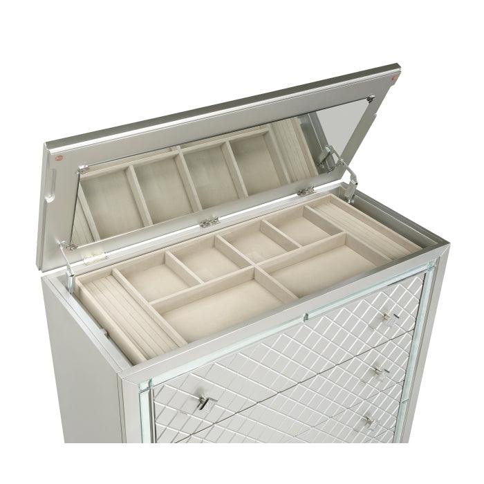 Homelegance - Leesa Chest In Silver - 1430-9