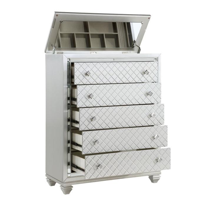 Homelegance - Leesa Chest In Silver - 1430-9