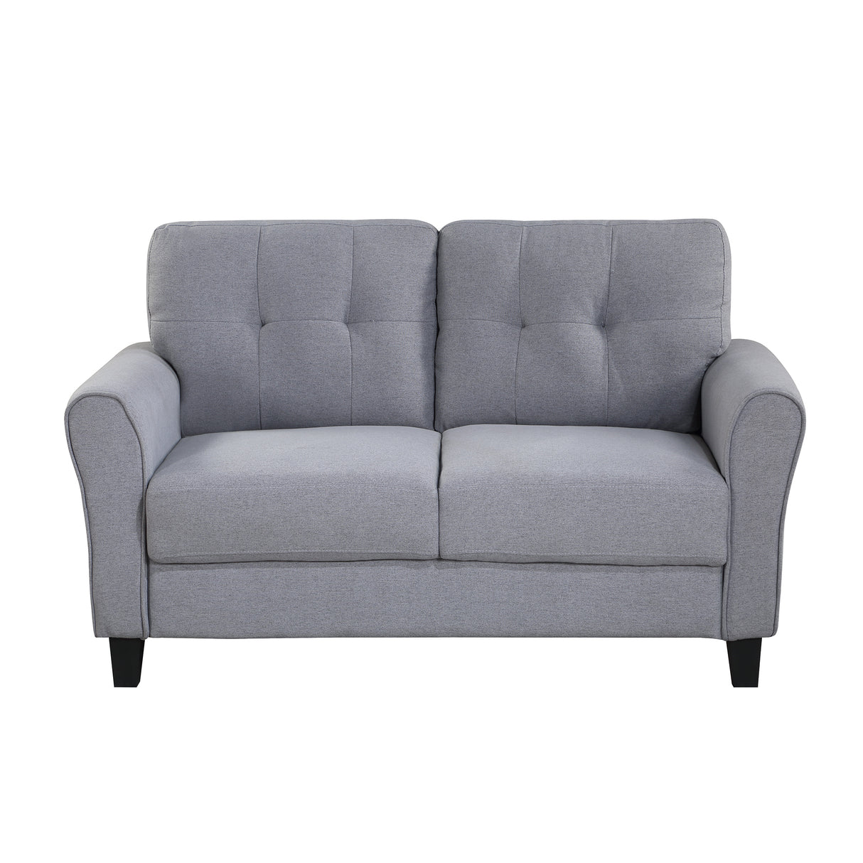 Modern Living Room Sofa Set Linen Upholstered Couch Furniture for Home or Office ,Light Grey-Blue,(1+2 Seat,Old Sku:SG000365AAA) Home Elegance USA