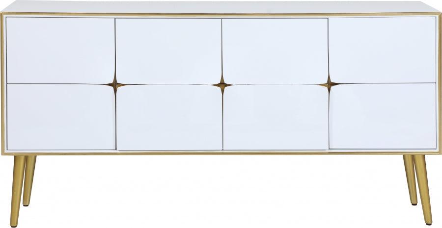 Meridian Furniture - Pop Sideboard | Buffet In White Lacquer - 327