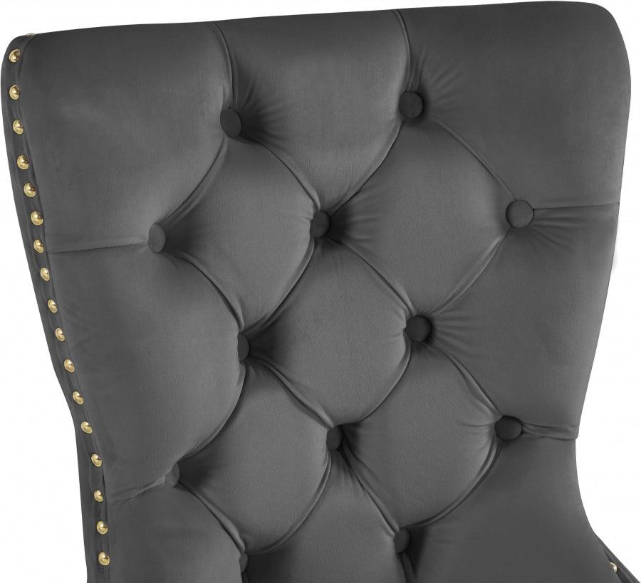 Carmen black velvet dining chair hot sale