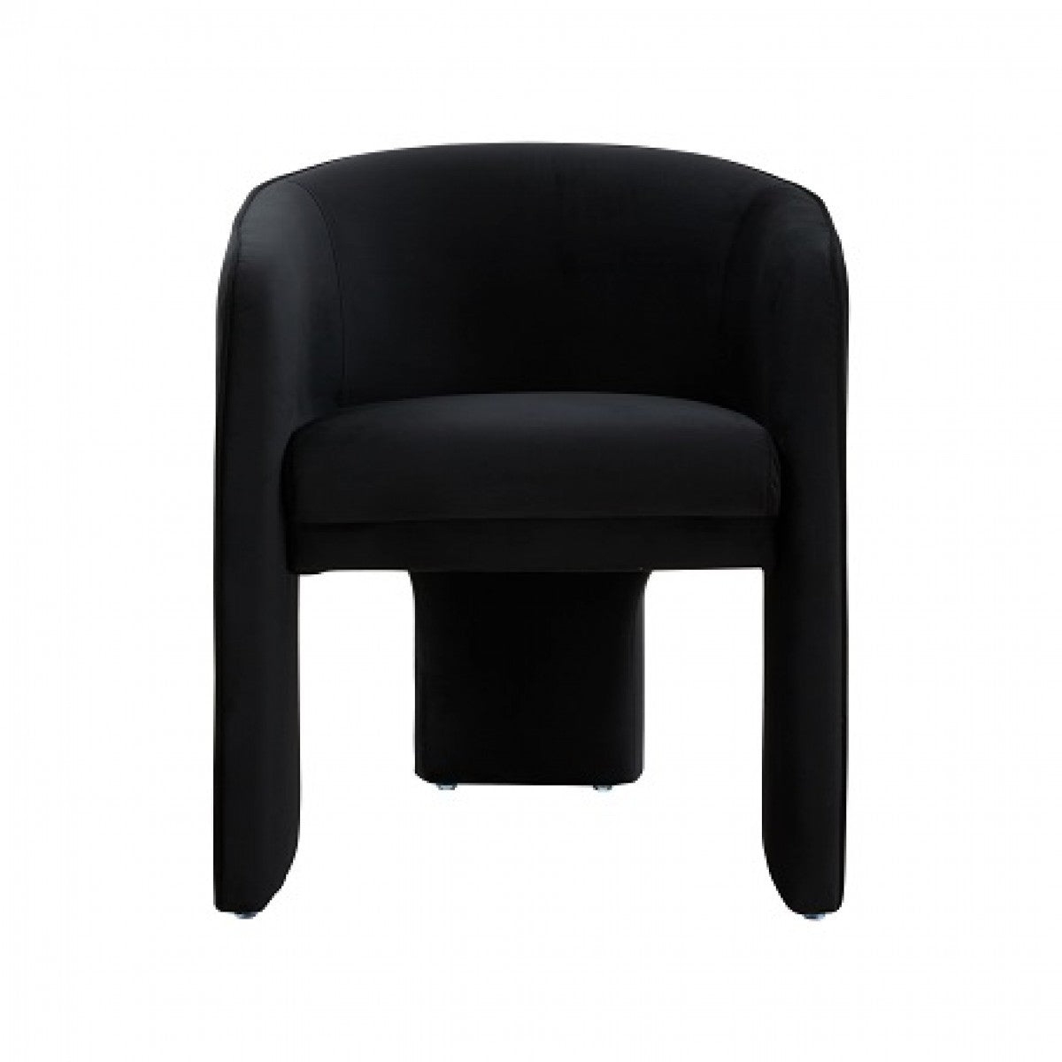 Modrest Kyle Modern Black Velvet Accent Chair - Home Elegance USA