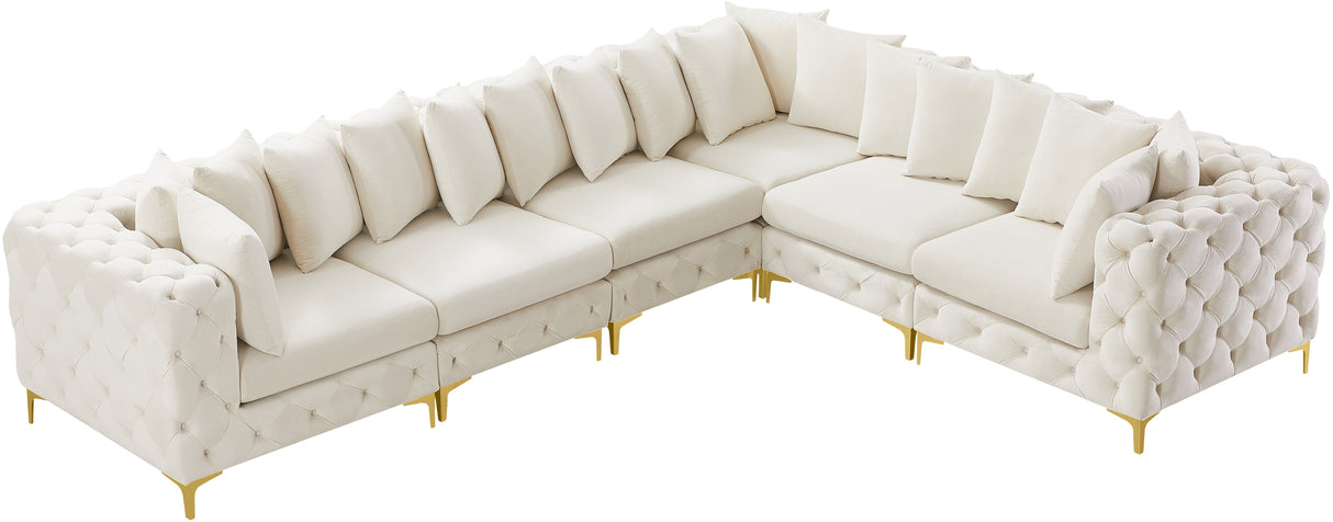 Tremblay - Modular Sectional 6 Piece - Cream - Fabric - Home Elegance USA