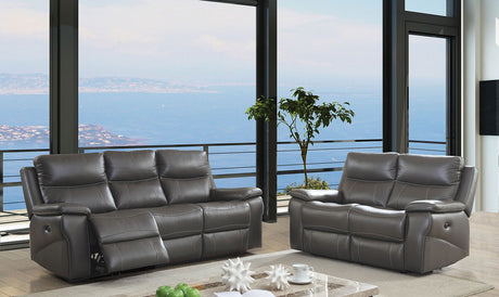 Lila - Sofa & Loveseat - Gray - Home Elegance USA