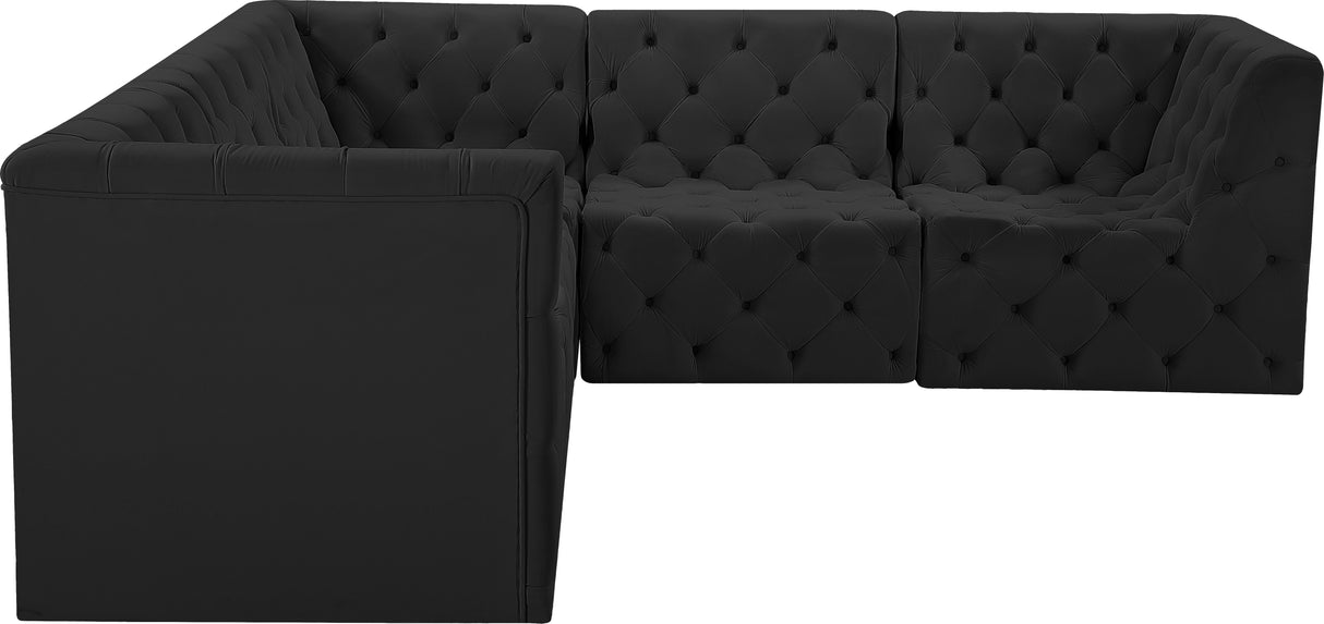 Tuft - Modular Sectional 5 Piece - Black - Home Elegance USA