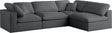 Plush - Cloud Modular Sectional 4 Piece - Grey