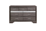 Homelegance - Luster 5 Piece Eastern King Platform Bedroom Set In Gray - 1505K-1Ek-5Set
