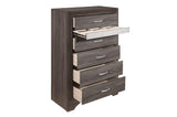 Homelegance - Luster 6 Piece Eastern King Platform Bedroom Set In Gray - 1505K-1Ek-6Set