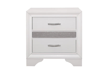 Luster 5 Piece Eastern King Platform Bedroom Set In White 1505Wk-1Ek-5Set | Homelegance
