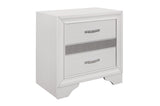 Homelegance - Luster Night Stand In White - 1505W-4