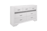 Homelegance - Luster 6 Piece Queen Platform Bedroom Set In White - 1505W-1-6Set