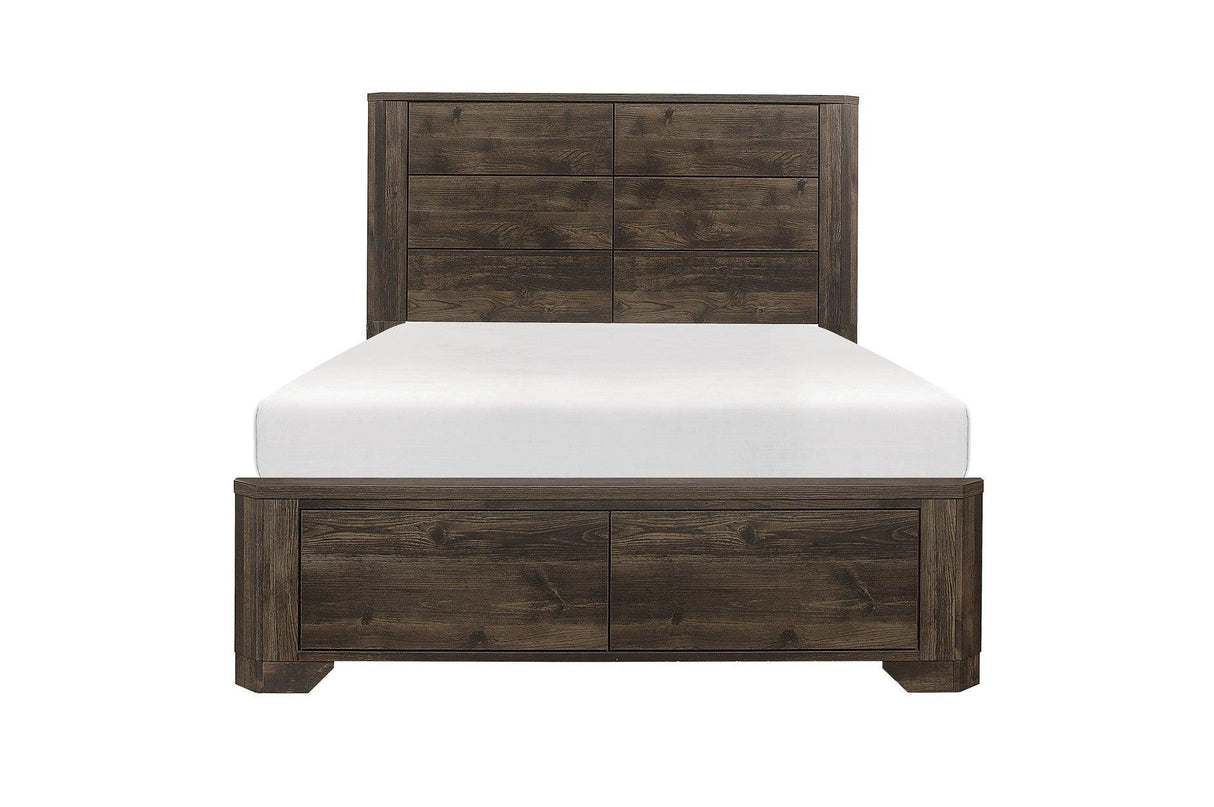 Homelegance - Jocelyn 6 Piece Eastern King Bedroom Set In Rustic Brown - 1509K-1Ek-6Set