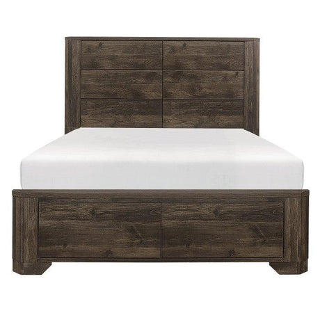 Homelegance - Jocelyn Eastern King Bed In Rustic Brown - 1509K-1Ek*