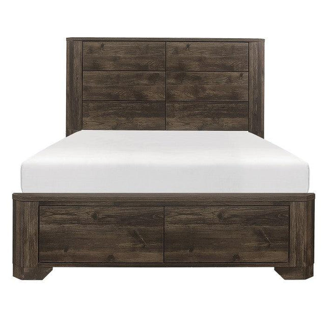 Homelegance - Jocelyn Eastern King Bed In Rustic Brown - 1509K-1Ek*