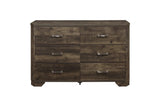 Homelegance - Jocelyn 5 Piece Queen Bedroom Set In Rustic Brown - 1509-1-5Set
