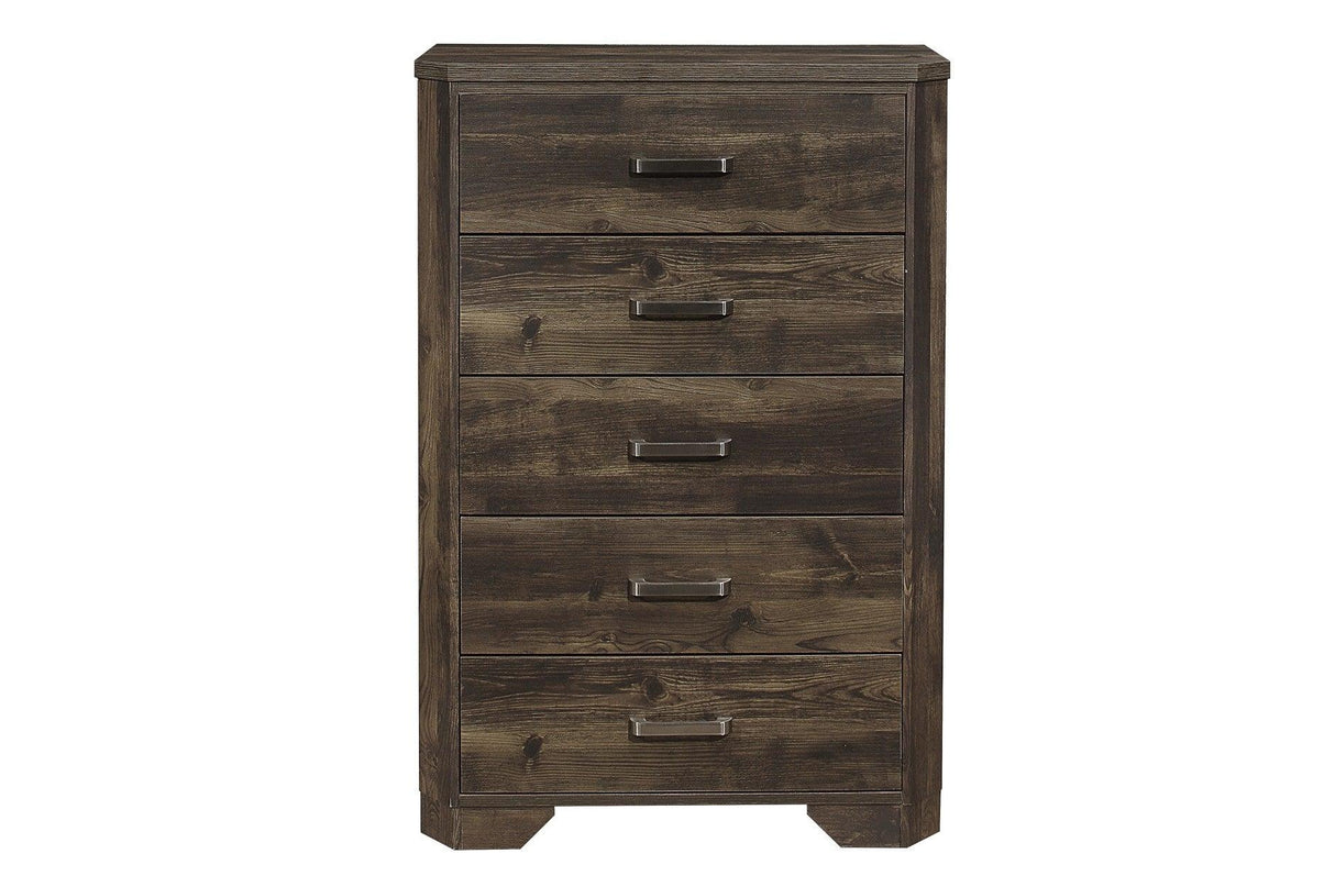 Homelegance - Jocelyn 6 Piece Queen Bedroom Set In Rustic Brown - 1509-1-6Set
