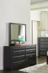 Homelegance - Cordelia Dresser With Mirror In Espresso - 1517-6