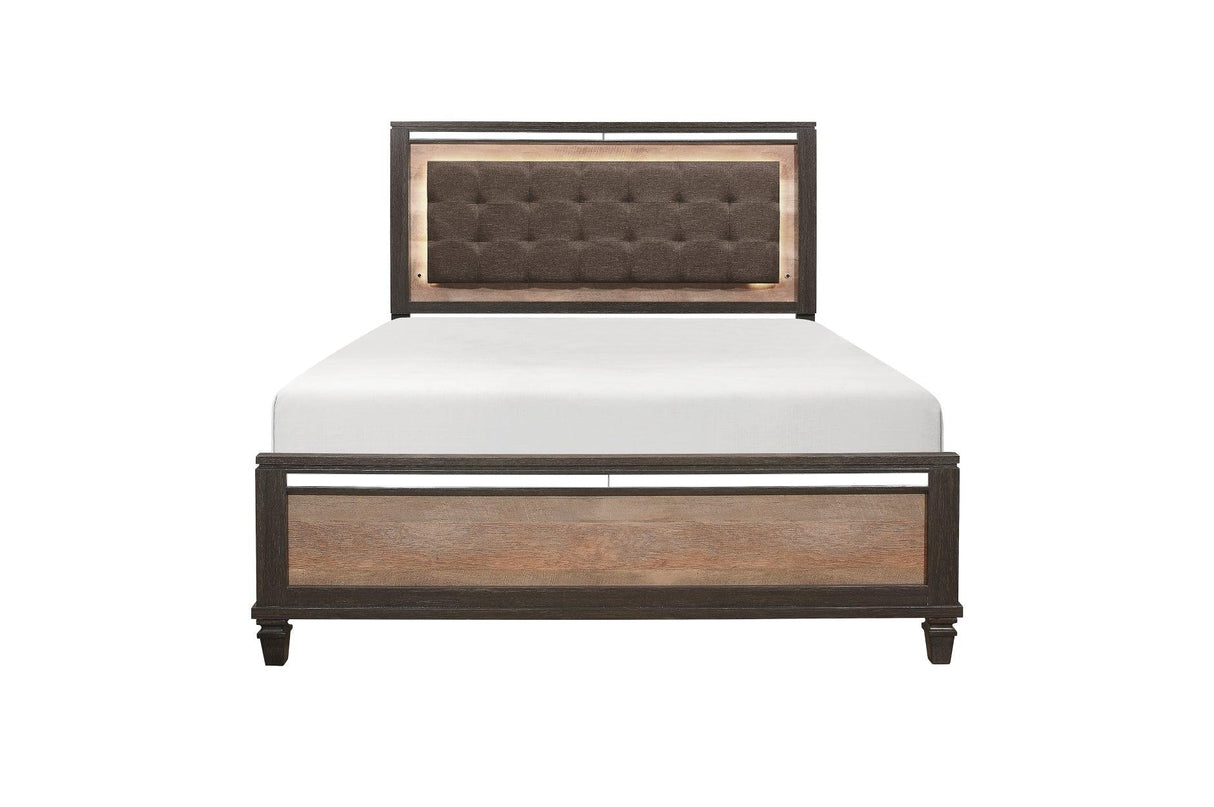 Danridge 5 Piece Eastern King Bedroom Set In Brown 1518K - 1Ek - 5Set | Homelegance | Home Elegance USA