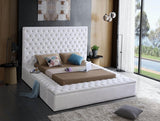 Meridian Furniture - Bliss Velvet King Bed In White - Blisswhite-K