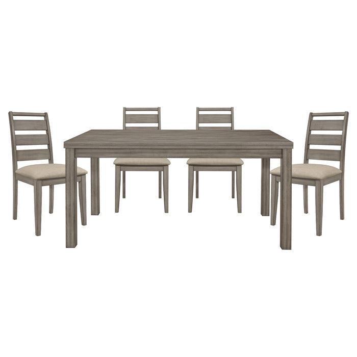 Bainbridge 5 Piece Dining Room Set In Weathered Gray 1526 - 64 - 5Set | Homelegance | Home Elegance USA