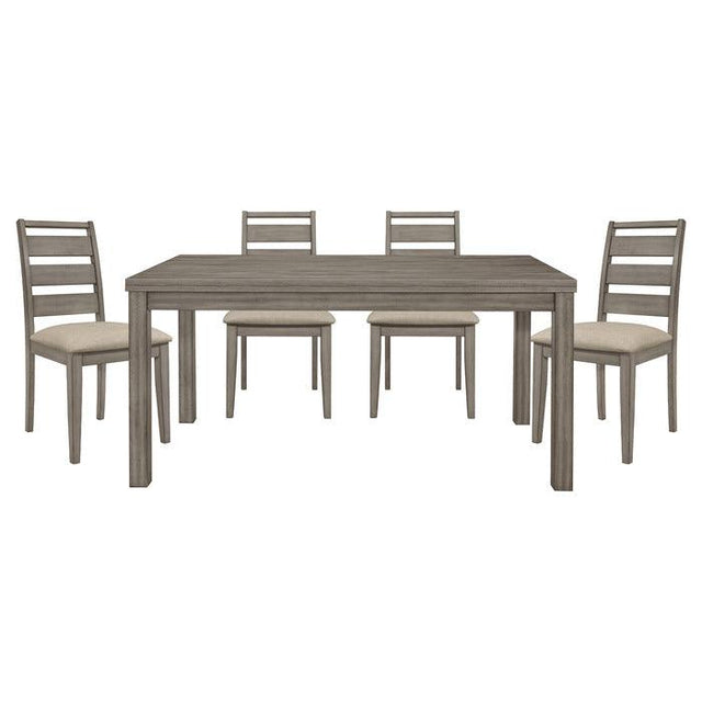 Bainbridge 5 Piece Dining Room Set In Weathered Gray 1526 - 64 - 5Set | Homelegance | Home Elegance USA