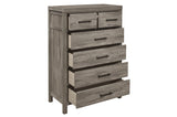 Homelegance - Bainbridge 6 Piece Queen Bedroom Set In Weathered Gray - 1526-1-6Set