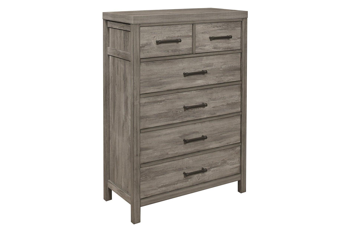 Homelegance - Bainbridge 6 Piece Queen Bedroom Set In Weathered Gray - 1526-1-6Set