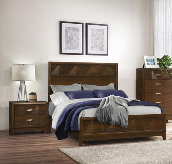 Aziel 3 Piece Eastern King Bedroom Set In Walnut 1535K - 1Ek - 3Set | Homelegance | Home Elegance USA