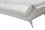 Vig Furniture - Divani Casa Graphite Modern White Leather Sectional Sofa - Vgca1541-Wht