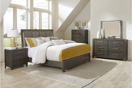 Homelegance - Scarlett 5 Piece Eastern King Bedroom Set In Brownish Gray - 1555K-1Ek-5Set