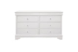 Homelegance - Lana Dresser With Mirror In White - 1556W-6