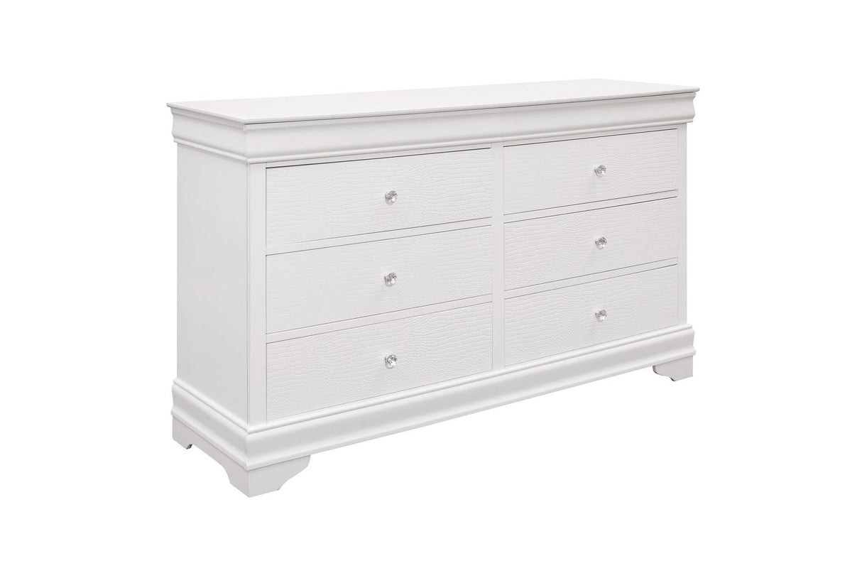 Homelegance - Lana Dresser In White - 1556W-5