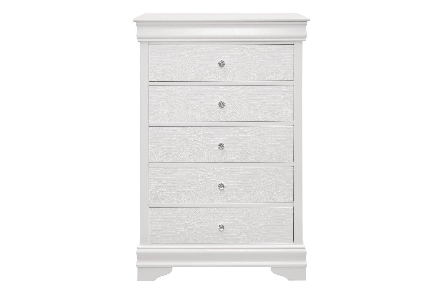 Homelegance - Lana 6 Piece Queen Bedroom Set In White - 1556W-1-6Set